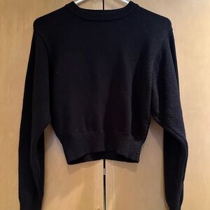 Zara Classic Black Women's Sweater Crop fit
